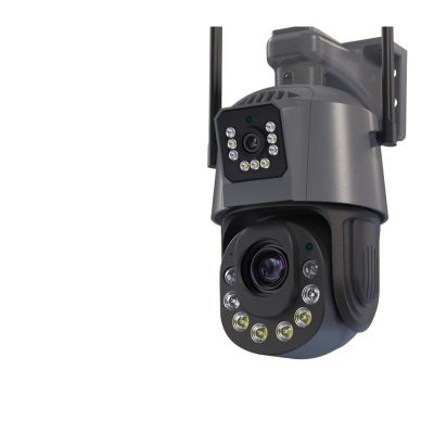 QDVOPHZA 50X Optical Zoom Smart Dual Camera WiFi Outdoor Wireless 360 PTZ Surveillance Camera CCTV Motion Detect Security Product(A/U,8MP Add 32G SD Card)
