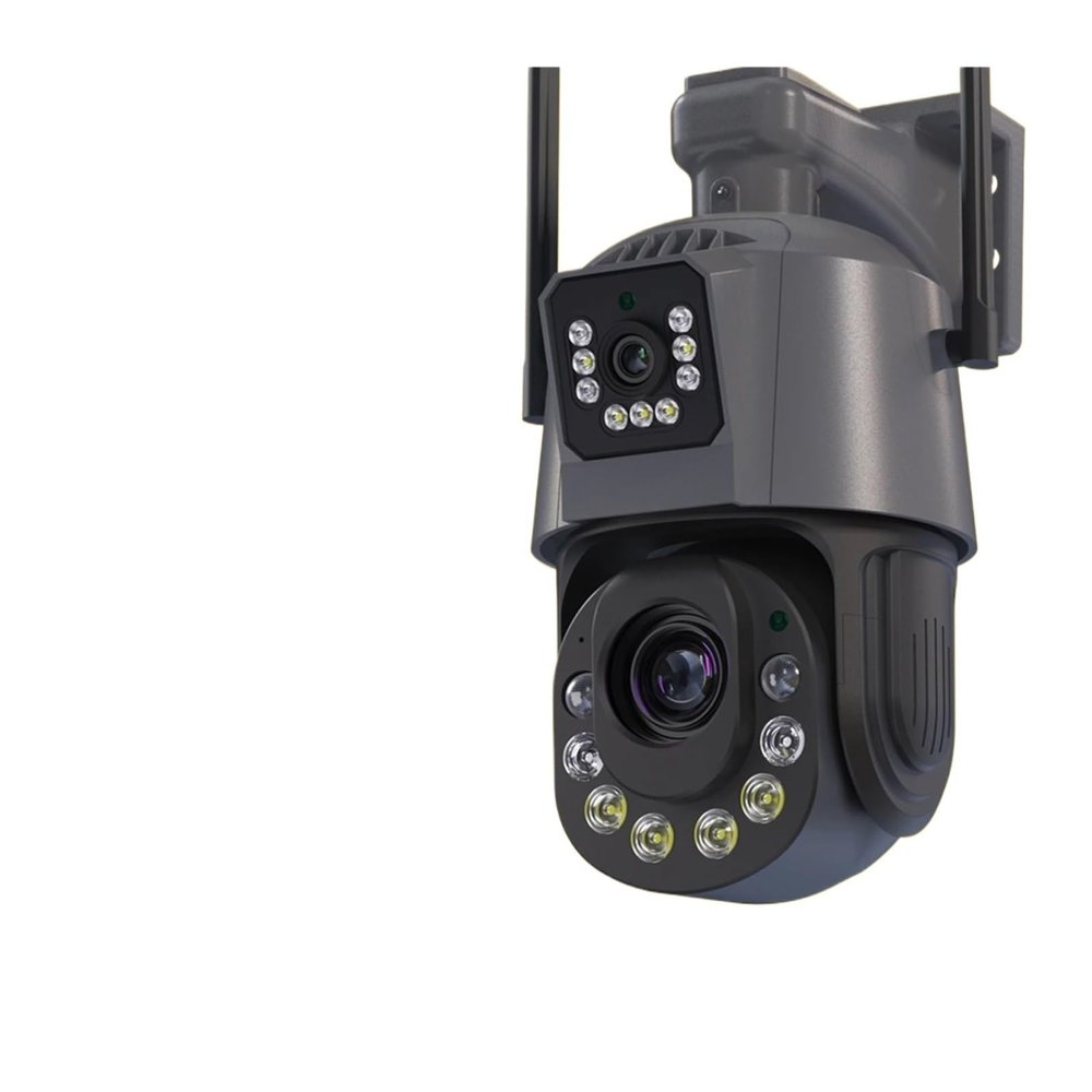 QDVOPHZA 50X Optical Zoom Smart Dual Camera WiFi Outdoor Wireless 360 PTZ Surveillance Camera CCTV Motion Detect Security Product(A/U,8MP Add 32G SD Card)