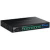 TRENDnet 12-Port 10G PoE++ Web Smart Switch, TPE-7124SBF, 720W PoE Power Budget, 8 x 10G PoE++ Ports, 4 x 10G SFP+ Ports, NDAA TAA Compliant, 1U 19" Rack Mountable, Lifetime Protection view 1