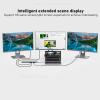 12 in 1 USB C Hub, Full Featured Laptop Docking Station, Multiport Adapter with Ethernet, 4K, PD Charging, Audio for MacBook, Switch, Phones and Tablets with view 3