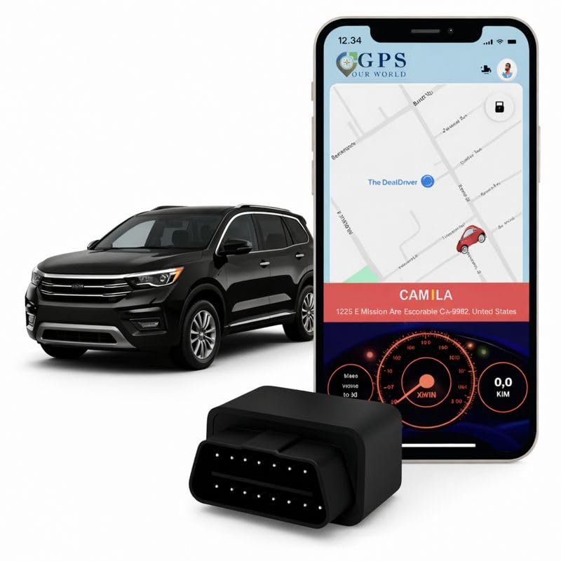 OBD GPS Tracker for Cars  First 3 Months Free, Cancel Anytime. Plug & Play, No Charging Required. 10s Real-Time Location, 1-Year History, Speed Alerts, Global Coverage from $4.99/Month