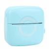 Pocket Printer, Smart Printer One Click Printing Multifunction APP Control Type C Interface for Photo for Notes (Blue) view 2