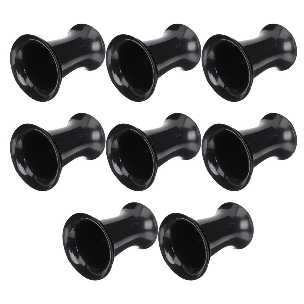 MOLUCKFU 8pcs Speaker Cabinet Port Tubes Black Bass Reflex Voice Outlet Accessories for Improved Sound Quality Easy Installation Speaker Air Port