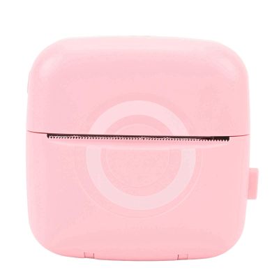 Pocket Printer, Smart Portable Thermal Printer One Click Printing via APP Control Type C Interface for Students Kids Pink