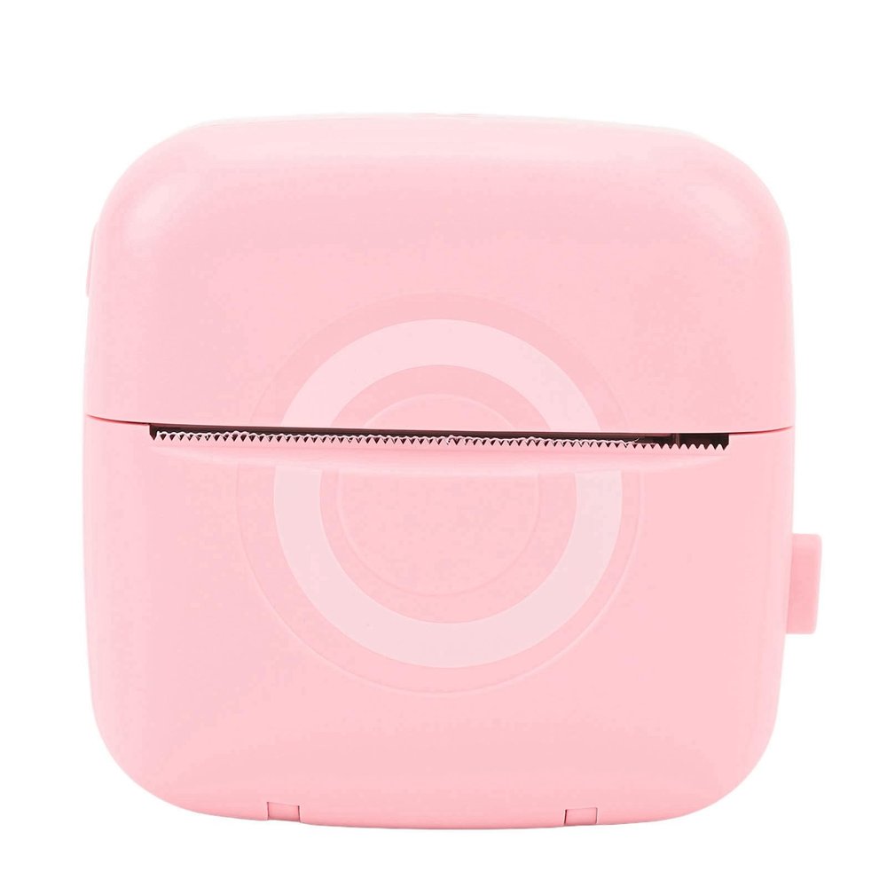 Pocket Printer, Smart Portable Thermal Printer One Click Printing via APP Control Type C Interface for Students Kids Pink