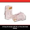 Simply45 ProSeries Unshielded Pass-Through RJ45 Modular Plugs, Red, 500pcs view 3
