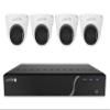 Speco Technologies ZIPK4N1 5-Piece Surveillance Kit  4X 5MP IP Cameras, 1x 4-Channel NVR with 1TB HDD, Plug-and-Play, Night Vision, Remote Access view 1