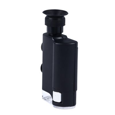 200 to 240X Portable Microscope Zoom Mini Pocket Optical Microscope with LED Light for Jewelry
