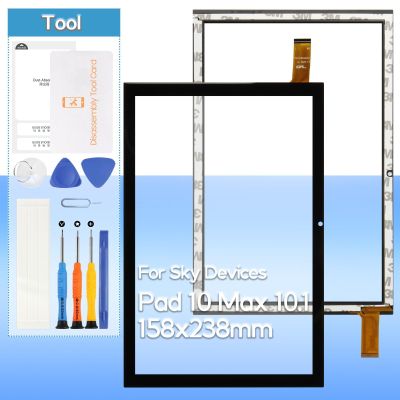 Yondista for Sky Devices Pad 10 Touch Screen Replacement 10.1" Front Glass Touch Digitizer with Tools(155mm*239mm)