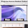 60 Inch Portable Projection Screen for Indoor Outdoor Home, Wall-Mounted Projection Movie Screen view 2