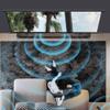 60 Inch Portable Projection Screen for Indoor Outdoor Home, Wall-Mounted Projection Movie Screen view 4