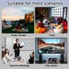 60-inch 16:9 Manual Projector Screen, Portable 16:9 Movie Screen for Home School Cinema Theater Outdoor Indoor view 2