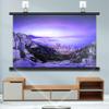 60-inch 16:9 Manual Projector Screen, Portable 16:9 Movie Screen for Home School Cinema Theater Outdoor Indoor view 4