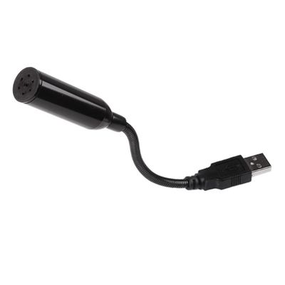 CIYODO Mini USB Microphone for Pc and Laptop Flexible Neck High Sensitivity Durable Design for Streaming Recording and Gaming Black