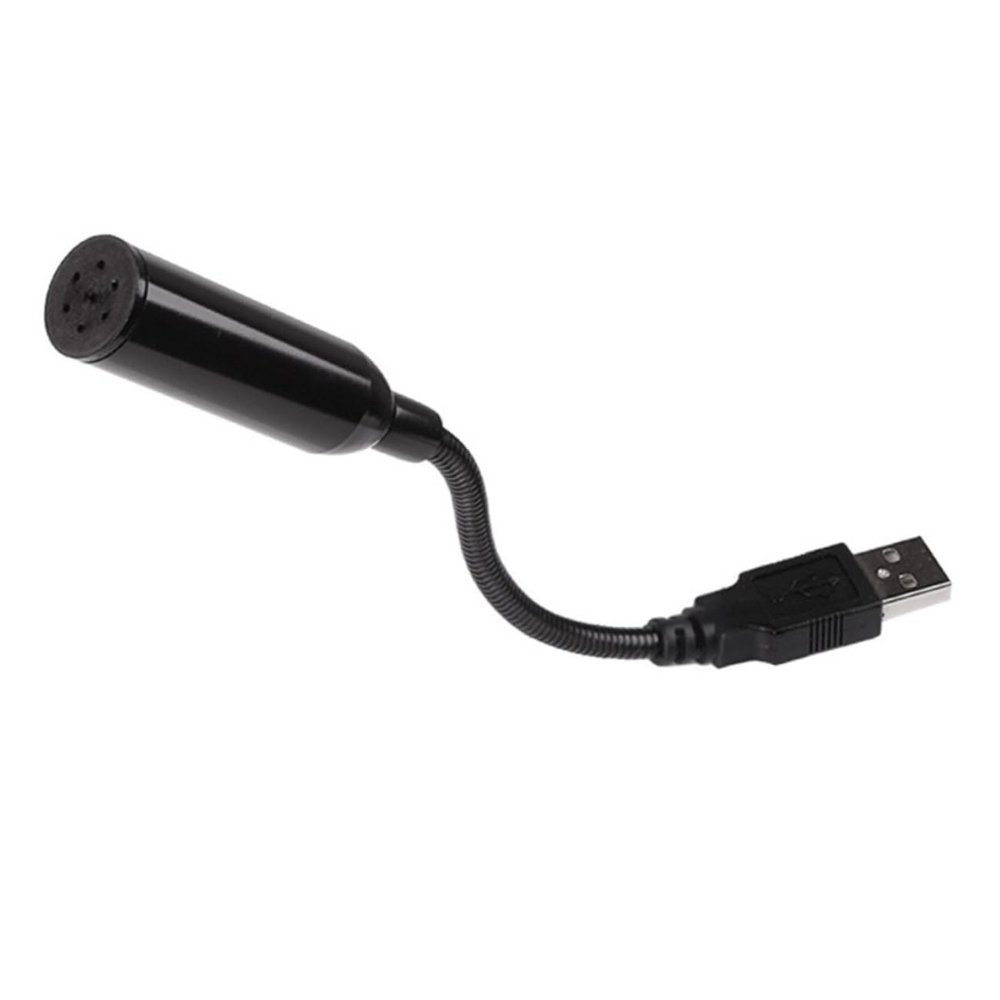 CIYODO Mini USB Microphone for Pc and Laptop Flexible Neck High Sensitivity Durable Design for Streaming Recording and Gaming Black