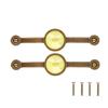 Gavigain Antique Copper Zinc Alloy Handle European Modern Acrylic for Cabinet Drawer (Yellow) view 1