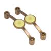 Gavigain Antique Copper Zinc Alloy Handle European Modern Acrylic for Cabinet Drawer (Yellow) view 2