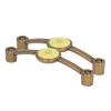 Gavigain Antique Copper Zinc Alloy Handle European Modern Acrylic for Cabinet Drawer (Yellow) view 3