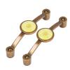 Gavigain Antique Copper Zinc Alloy Handle European Modern Acrylic for Cabinet Drawer (Yellow) view 4