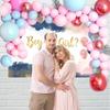 OERJU Navy Blue Blush Pink Gender Reveal Backdrop Boy or Girl What Will Baby Be Photography Backdrop Baby Shower He or She Pregnancy Reveal Surprise Party Decoration Banner Photo Background 7x5ft view 4