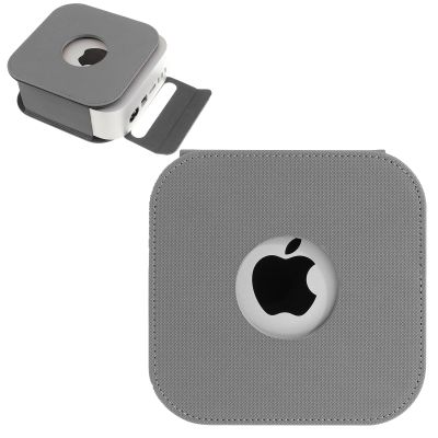 Case for Apple 2024 Mac Mini M4 / Mac Mini M4 Pro,NOUKAJU PU Material Protective Cover,Drop-Proof,Scratch-Proof,Shock-Proof,Dust-Proof,Protective Case for Mac Mini 2024(Gray)