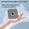Case for Apple 2024 Mac Mini M4 / Mac Mini M4 Pro,NOUKAJU PU Material Protective Cover,Drop-Proof,Scratch-Proof,Shock-Proof,Dust-Proof,Protective Case for Mac Mini 2024(Gray) view 4