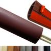 BEIEBIJOB 3.3ft Self Adhesive Floor Cord Cover,Heavy Duty Soft PVC Cable Protector and Extension Cord Hider,Cord Management System to Hide Wires on Floor,Cable Cavity:0.61" (W) x 0.32" (H) Brown view 1