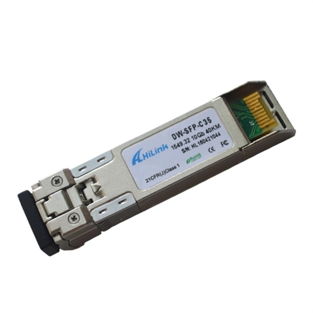10BASE-ER C-Band Duplex LC 10G C17-C61 (1563.86nm~1528.77nm) 15xx.xxnm 40km DOM DWDM SFP+