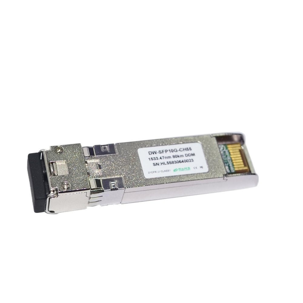 10G Base DWDM 1533.47nm 80KM DWDM SFP+ Transceiver LC Connector 10G C55(1 pc)