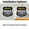Dave's Garage I Can Fix Everything But Stupid (2 Pack) 12 inch X 12 inch Shield Shaped Heavy Duty 3.2 mil Vinyl Decals To last, Gift for Dads and Uncles Classic Americana Crafted in the USA view 3