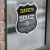 Dave's Garage I Can Fix Everything But Stupid (2 Pack) 12 inch X 12 inch Shield Shaped Heavy Duty 3.2 mil Vinyl Decals To last, Gift for Dads and Uncles Classic Americana Crafted in the USA view 4