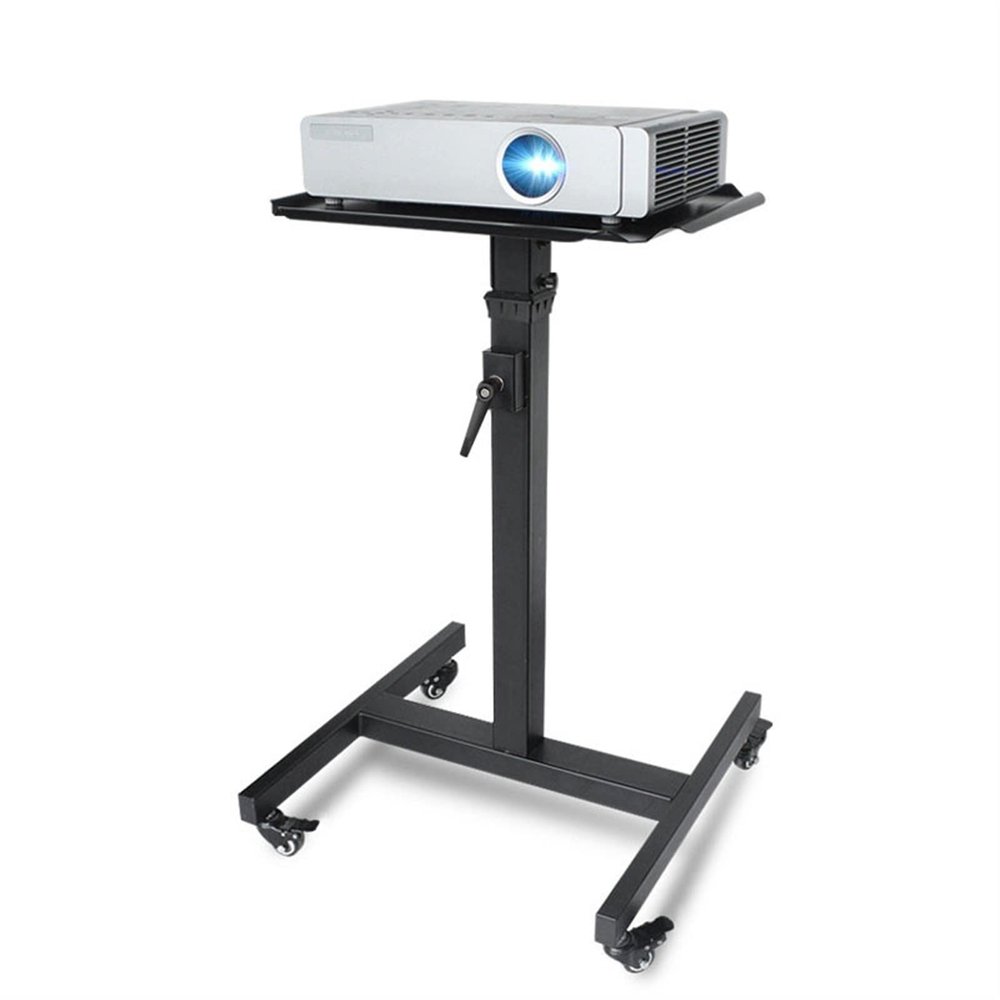 DIEYPOL Projector Mount Universal Projector Stand Tray Cart Univrsal Telescopic Lift Portable Movable Workbench Floor Home Office Shelf Projector Shelf Black Projector Stand Tripod(A)