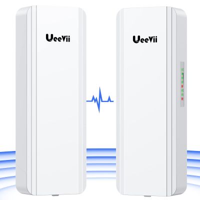 Gigabit Wireless Bridge, UeeVii CPE850 5.8GHz Point to Point/Multipoint WiFi Bridge, 5KM Long Range Outdoor WiFi CPE with 16dBi Antenna, 24V PoE Power, Extend Network to Barns, Shops, Garages