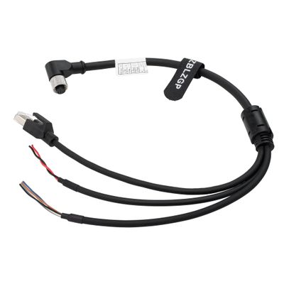 ZBLZGP Aviation Plug M12 12Pin 1 to 3 Wire for Livox Foraging MID-360 LID-360 LIDAR (Elbow 12Pin Female, 15cm)