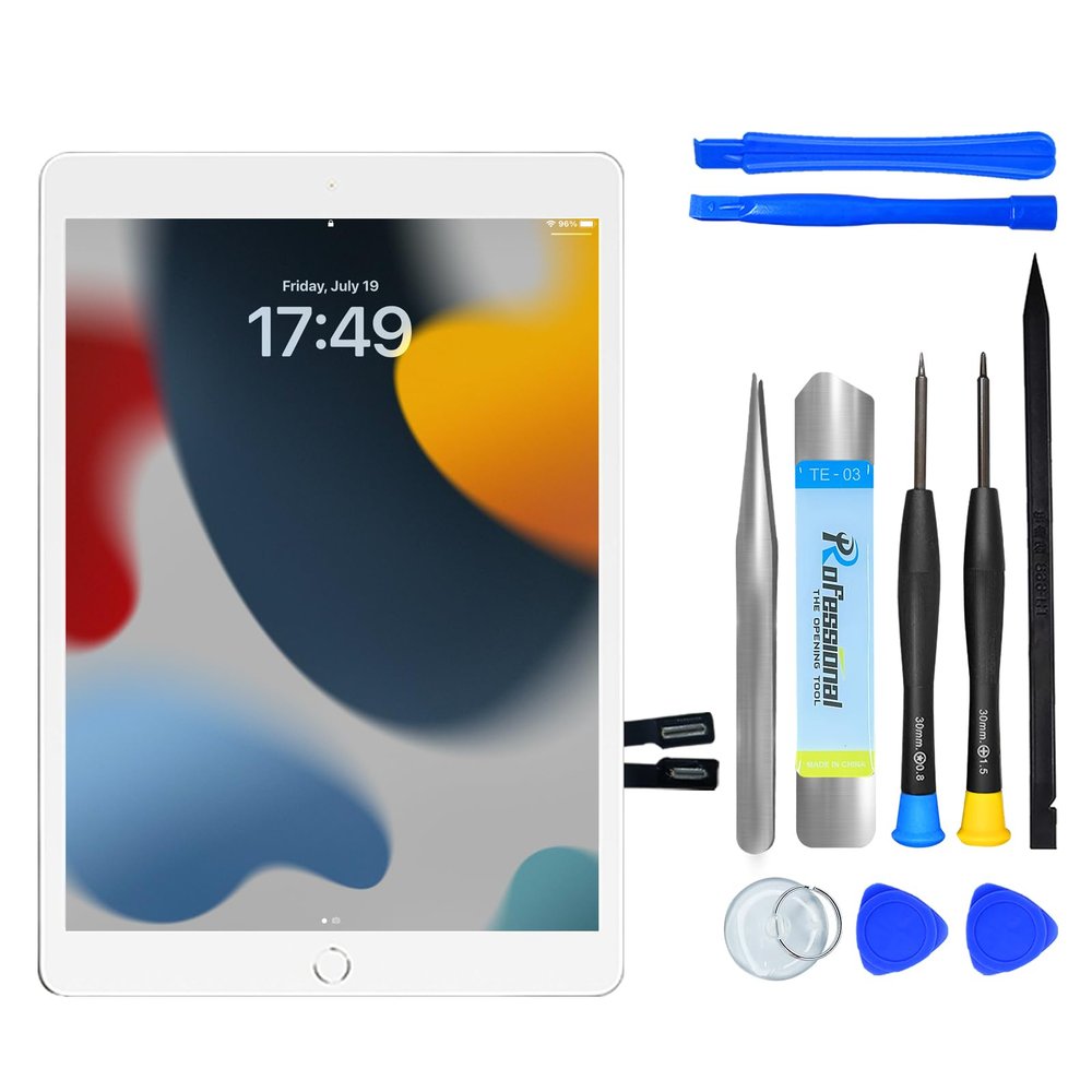 NB+ for iPad 9 (9th Generation) A2602 A2603 A2604 A2605 Screen Replacement Glass Digitizer, for iPad 9th Gen 10.2" Touchscreen(2021 Released), Full Repair Kit, Adhesive and without Home Button