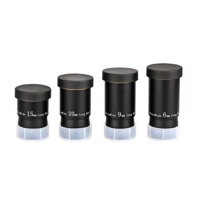1.25" Telescope 6/9/15/20mm 66 Ultra Wide Angle Eyepiece Set for Telescope(6mm 9mm 15mm 20mm)