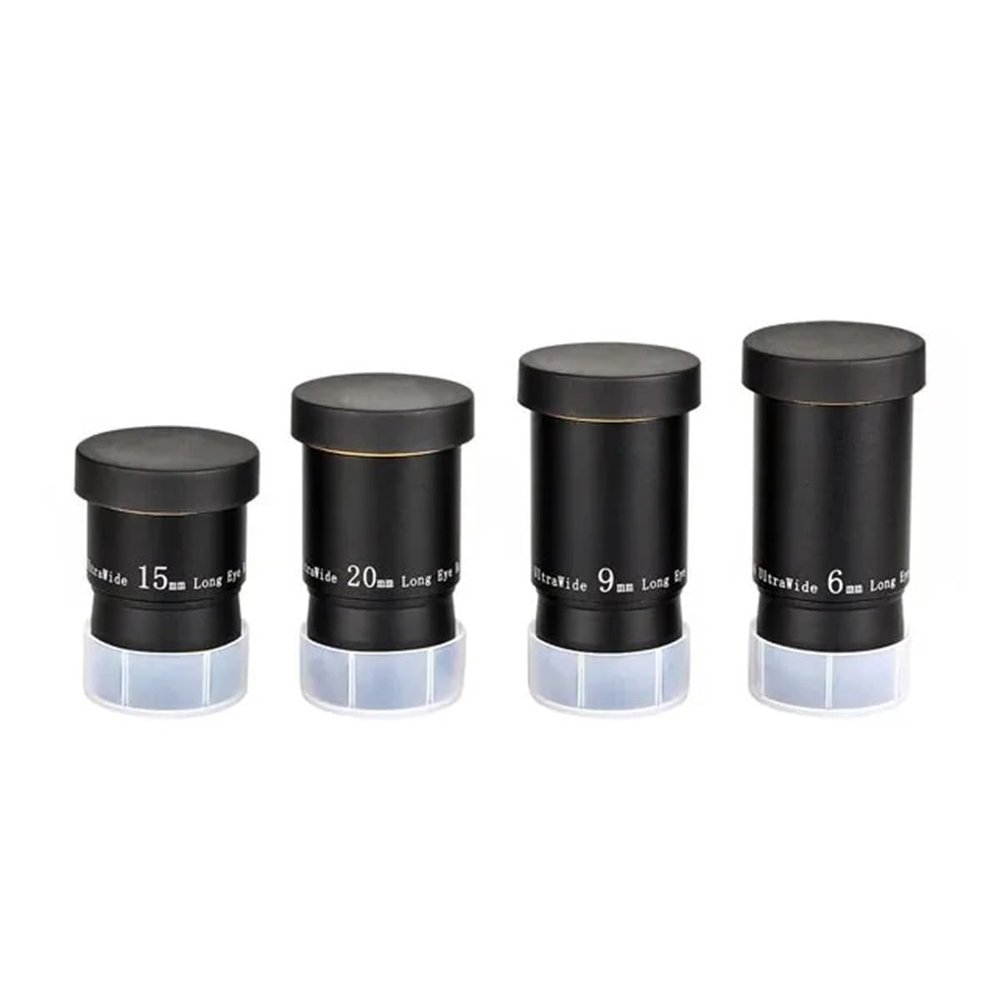 1.25" Telescope 6/9/15/20mm 66 Ultra Wide Angle Eyepiece Set for Telescope(6mm 9mm 15mm 20mm)