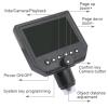 JOEBO Microscope Kit 600X Zoom Digital Microscope 3.6MP Video Microscope 4.3 Inch LCD Display Metal Stand Elbow Bracket Microscope Lens Adapters(with Elbow Bracket) view 2