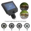 JOEBO Microscope Kit 600X Zoom Digital Microscope 3.6MP Video Microscope 4.3 Inch LCD Display Metal Stand Elbow Bracket Microscope Lens Adapters(with Elbow Bracket) view 3