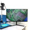 JOEBO Microscope Kit 48MP 2K 1080P HDMI USB Industrial Digital Video Microscope Camera 10-130X Zoom C Mount Lens Microscope Lens Adapters(A Microscope Set) view 4