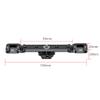 NovelGoal Dual Hot Shoe Extension Bracket Dual Cold Shoe Port Head Stabilizer for DSLR Mirrorless Camera Microphone Led Video Flash view 2