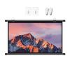 Projector Screen 30in 40in 50in 60in 72in Projection Screen Indoor Outdoor 4:3/16:9 4K HD Movies Screen for Home Theater Office, White/Black Roll-Down Manual Projector Screen(Black 4:3,50in) view 1