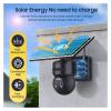 QDVOPHZA 4G SIM Solar Camera WiFi 6W Solar Panel Cameras 12X Zoom 8MP PIR Human Security Protection Dual Lens Surveillance CCTV(12PCS) view 3