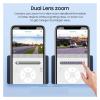 QDVOPHZA 4G SIM Solar Camera WiFi 6W Solar Panel Cameras 12X Zoom 8MP PIR Human Security Protection Dual Lens Surveillance CCTV(12PCS) view 4
