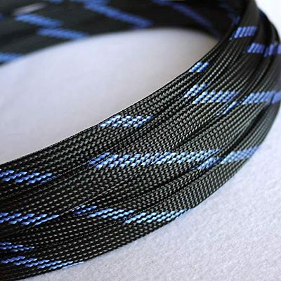 10mter Cable Sleeves 10mm 3 wire Encryption PET Snakeskin mesh Wire Protecting Cable Sleeve wire mesh nylon shock for cable sets