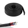 1/3/5/10M Length PET Black Cable Sleeve Insulated Braided Sleeving Data Line Protection Wire Cable Flame-Retardant Nylon Tube - (Color: 30mm, Inside Diameter: 1meter) view 2