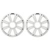 KICKER (2 KMG10 10-Inch (25cm) Grille for KM10 and KMF10 Subwoofer, LED, White Bundle view 1