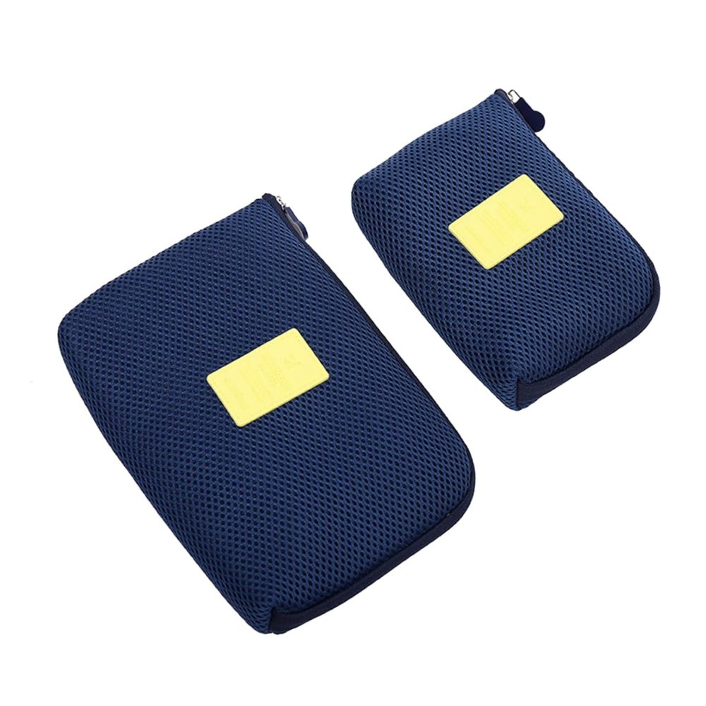 ANDRESLAD Travel Pouch Charger Cable Organizer Bag Cord Organizer Headphone Case Large Dark Shockproof