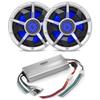 Clarion CM2513WL 10 in 2-Subwoofer Marine Bundle with XC2510 view 1
