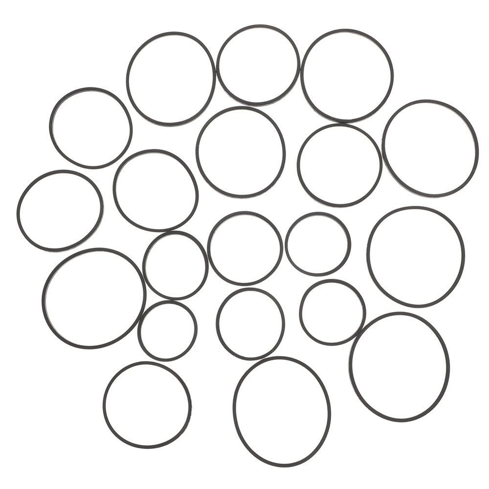 PHENOFICE 20pcs Sturdy Rubber Tape Recorder Belt Cassette Player Belt Replacement Cassette Machine